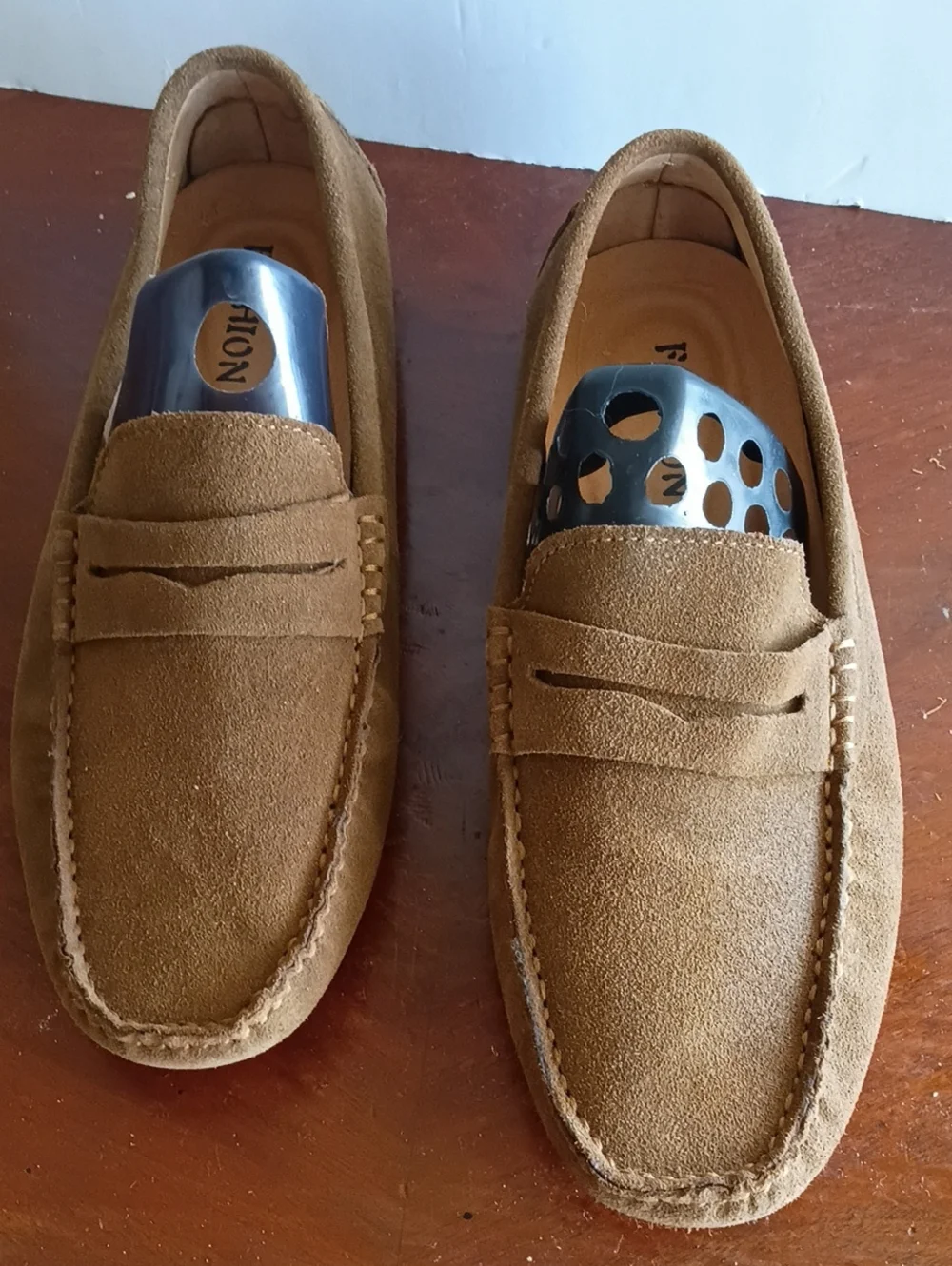 Men's Brown Suede Driving Moccasin Sz 11